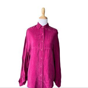 Fuchsia Tianello Bemberg Blouse